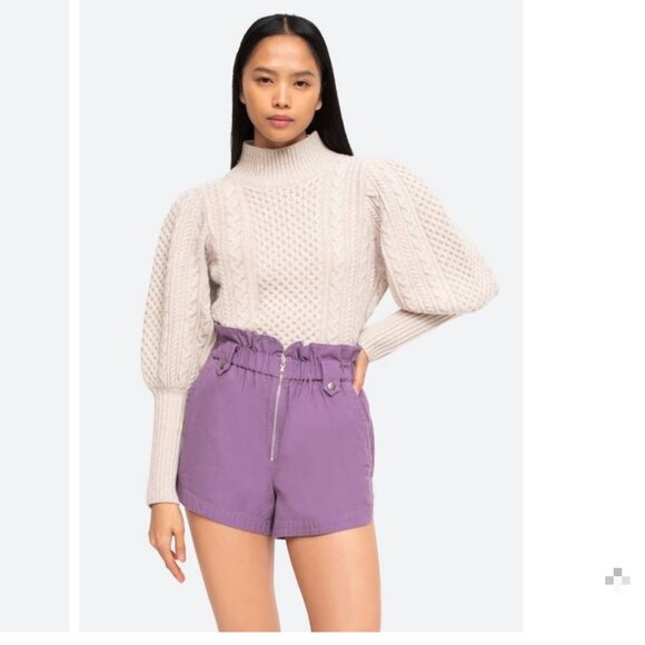 Sea NY Juliette Cable Stitch Sweater, Barley, M, Excellent Condition - Picture 1 of 2